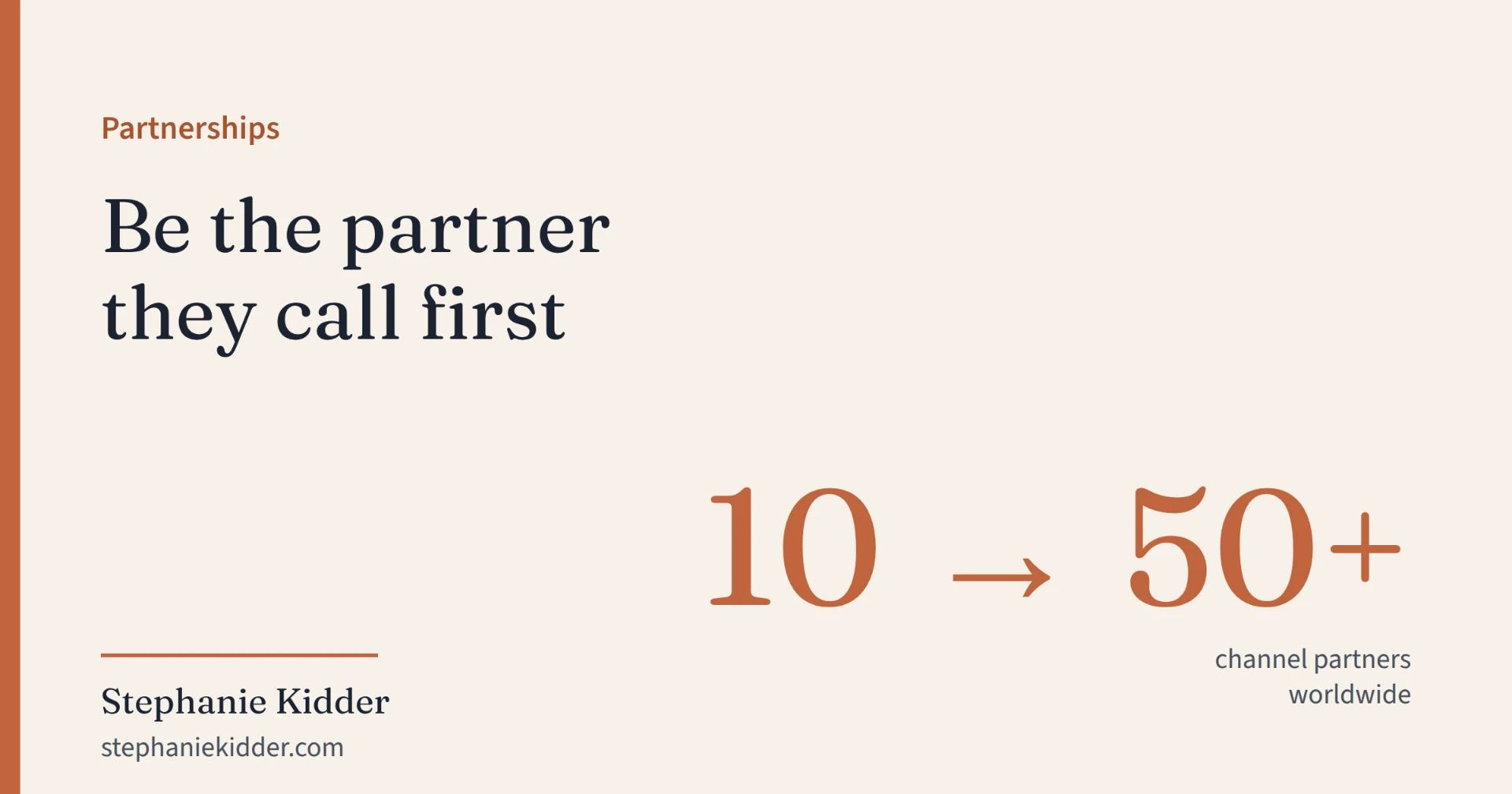 Be the partner they call first article cover